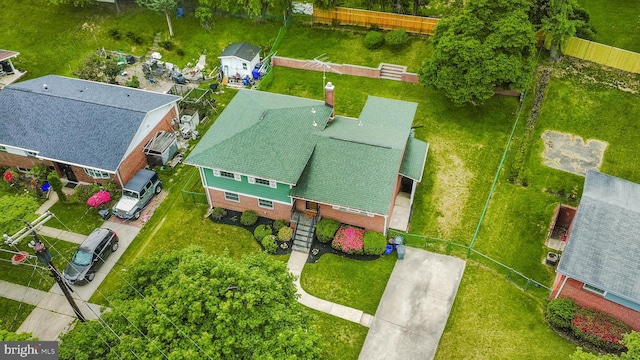 birds eye view of property