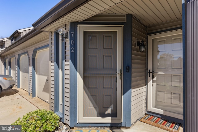 view of exterior entry