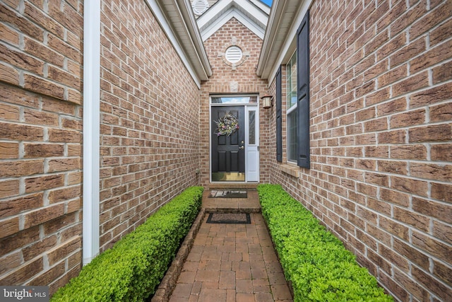 12 Citation Ln, Manalapan, NJ 07726 - doorway to property featuring brick siding