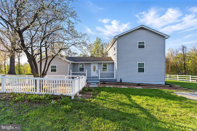671 Pine Ridge Dr, Front Royal, VA 22630 - back of house with fence and a yard