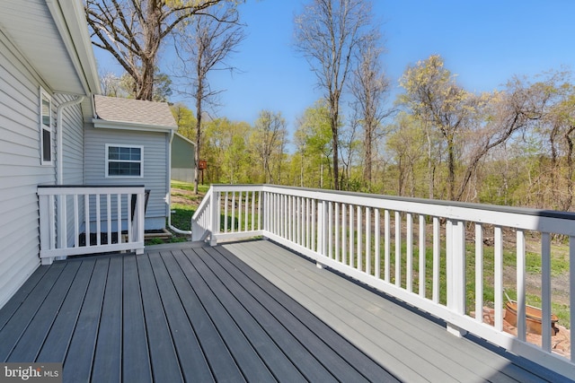 671 Pine Ridge Dr, Front Royal, VA 22630 - view of wooden terrace