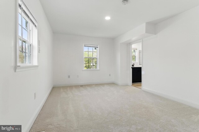 671 Pine Ridge Dr, Front Royal, VA 22630 - empty room featuring baseboards, recessed lighting, and light colored carpet