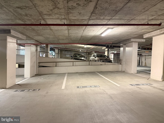 view of parking deck