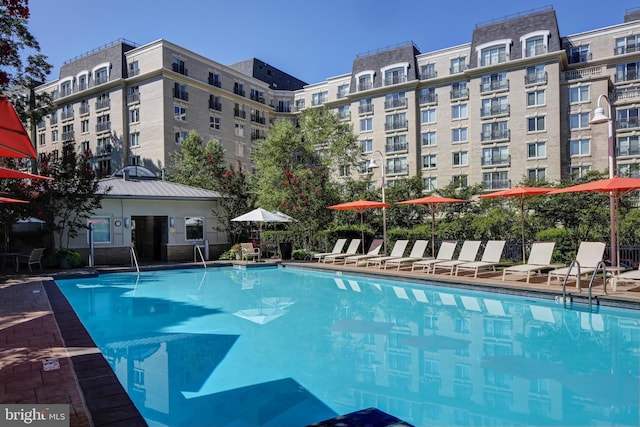 view of community pool