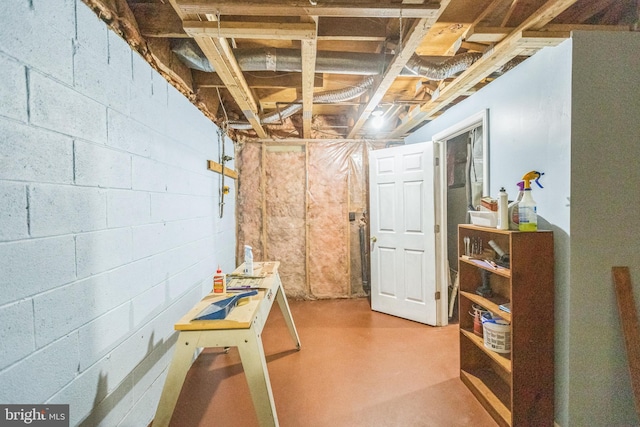 9427 Candleberry Ct, Burke, VA 22015 - view of unfinished below grade area