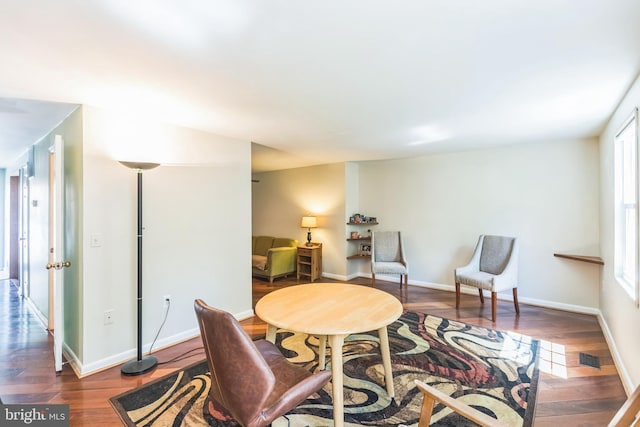 9427 Candleberry Ct, Burke, VA 22015 - living area with wood finished floors and baseboards