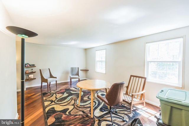 9427 Candleberry Ct, Burke, VA 22015 - dining room featuring wood finished floors and baseboards