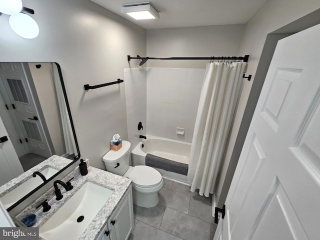 1317 Lowman St, Baltimore, MD 21230 - full bath with toilet, shower / bath combination with curtain, tile patterned flooring, and vanity