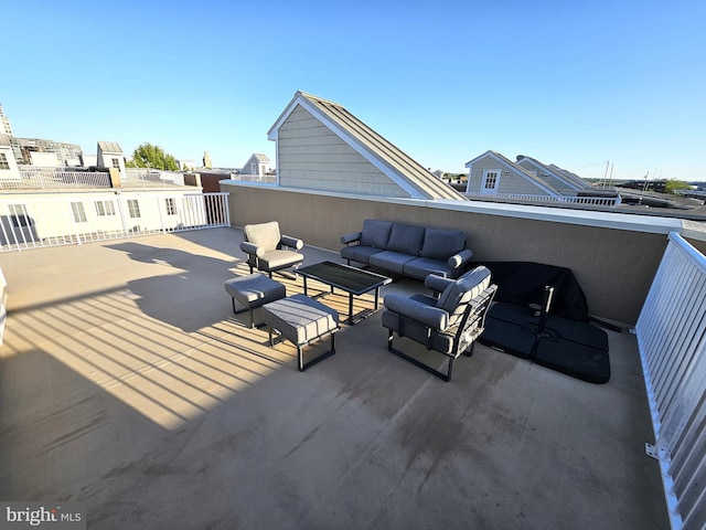 1317 Lowman St, Baltimore, MD 21230 - view of patio / terrace featuring a balcony and an outdoor hangout area