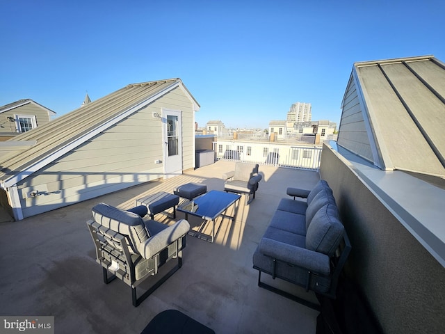 1317 Lowman St, Baltimore, MD 21230 - view of patio with an outdoor living space