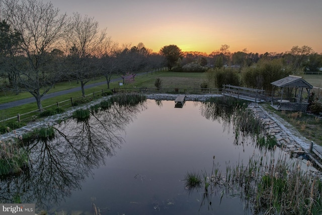 property view of water