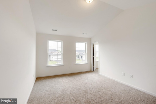 2685 Victorian Dr Lot 67, Dover, PA 17315 - carpeted spare room with visible vents, vaulted ceiling, and baseboards