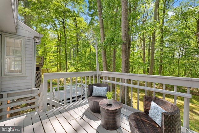 1517 Snughill Ct, Vienna, VA 22182 - view of wooden terrace