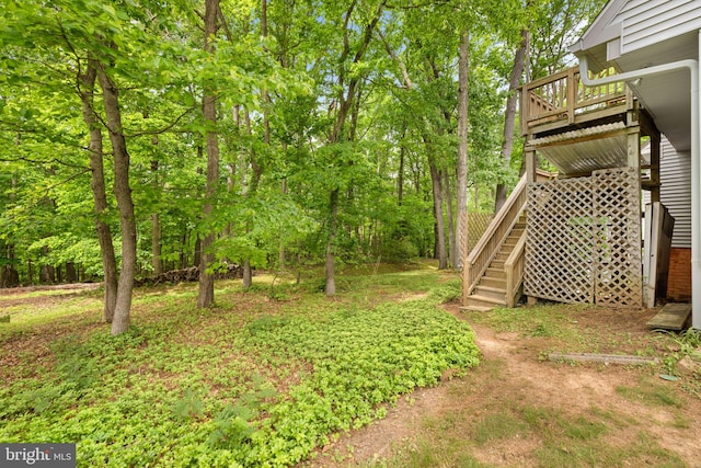 1517 Snughill Ct, Vienna, VA 22182 - view of yard featuring stairway and a deck