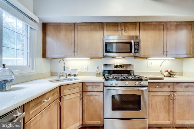 1608 Preston Rd, Alexandria, VA 22302 - kitchen featuring light countertops, appliances with stainless steel finishes, and a sink