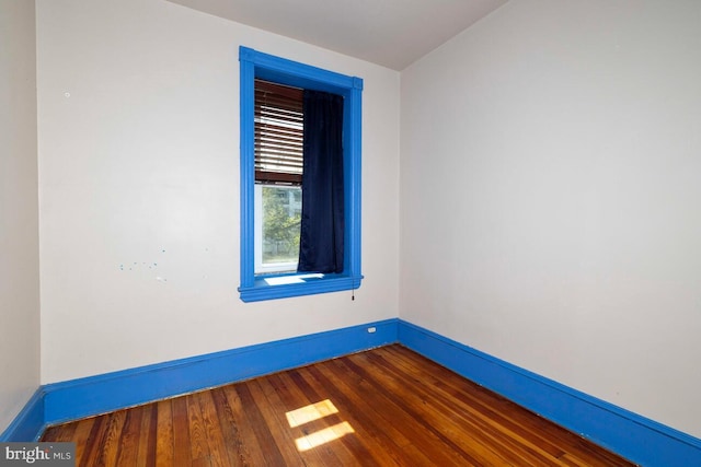 610 Washington Ln, Jenkintown, PA 19046 - spare room with hardwood / wood-style floors and baseboards
