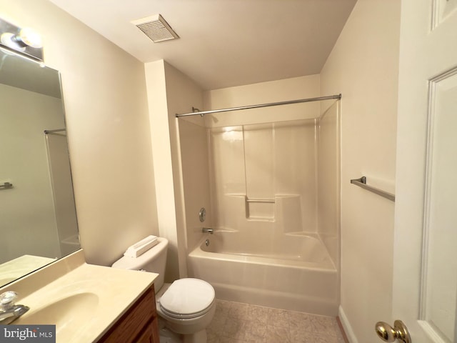 11258 Wildmeadows St, Waldorf, MD 20601 - bathroom with toilet, vanity,  shower combination, and baseboards