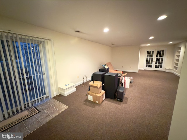 11258 Wildmeadows St, Waldorf, MD 20601 - basement with recessed lighting, carpet floors, and baseboards