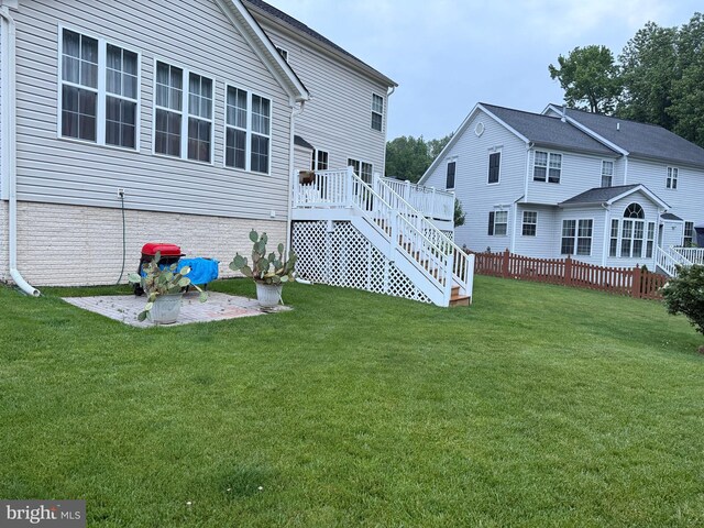 11258 Wildmeadows St, Waldorf, MD 20601 - rear view of house with stairs and a patio area