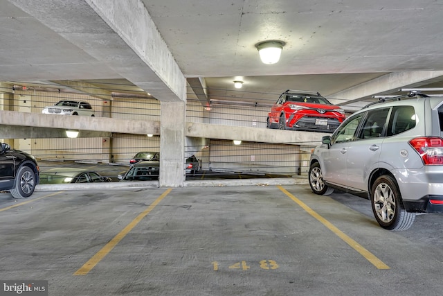 view of parking deck