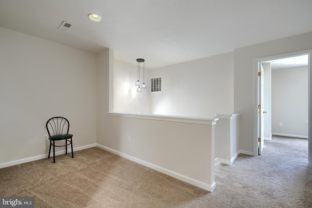 724 Tinker Rd, Middle River, MD 21220 - unfurnished room with carpet, baseboards, and an upstairs landing