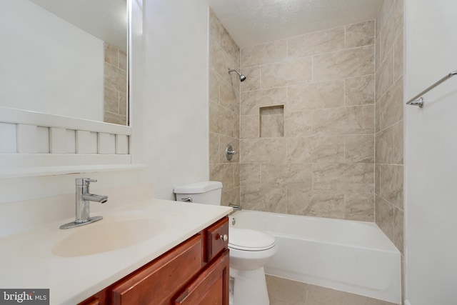 724 Tinker Rd, Middle River, MD 21220 - full bath featuring vanity, toilet,  shower combination, and tile patterned flooring