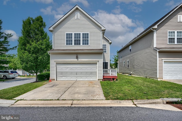 724 Tinker Rd, Middle River, MD 21220 - traditional-style house featuring a front lawn and a garage