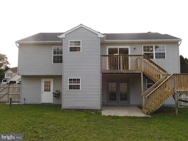 502 Demoss Ct, Glassboro, NJ 08028 - back of house featuring stairs, a patio area, and a wooden deck