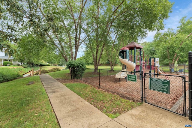 2033 Shepherds Ridge Rd, Charlottesville, VA 22901 - community jungle gym featuring a lawn and fence
