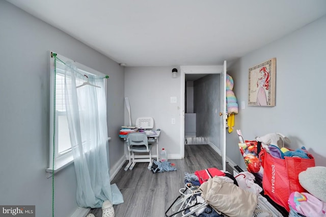 235 Maple St, Reading, PA 19602 - bedroom with wood finished floors and baseboards
