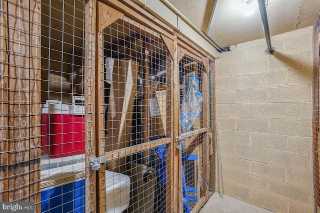 view of storage room