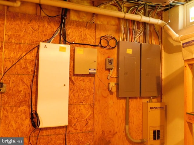 utility room with electric panel
