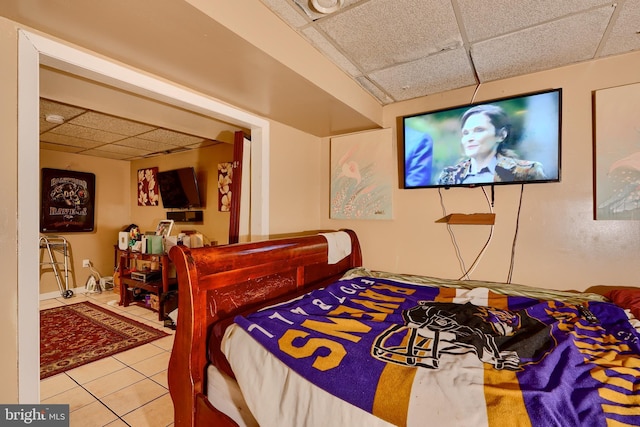 4315 Washington Blvd, Halethorpe, MD 21227 - tiled bedroom featuring a paneled ceiling