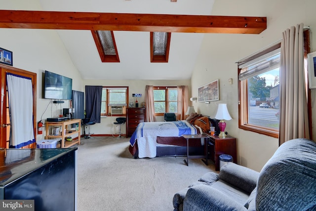 4315 Washington Blvd, Halethorpe, MD 21227 - bedroom featuring carpet floors and a skylight