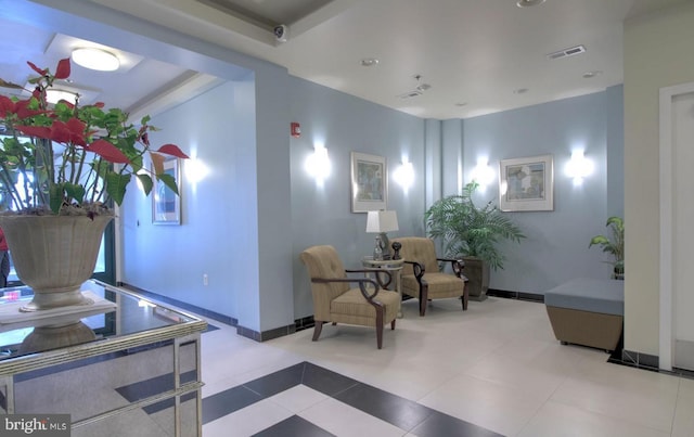 lobby with visible vents