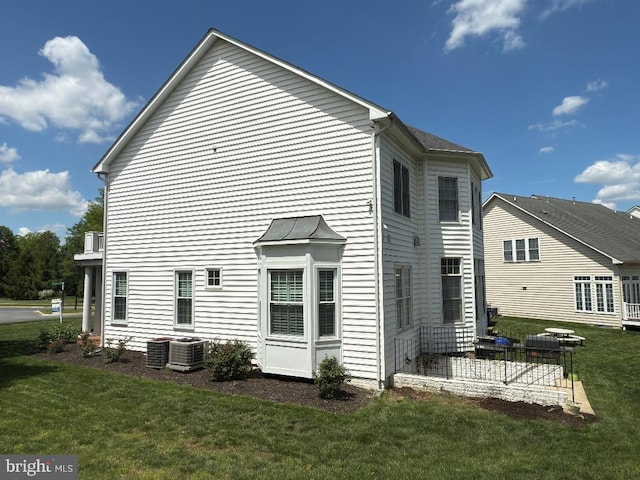 3701 Spicebush Way, Frederick, MD 21704 - back of house with a lawn, a patio, and central AC unit