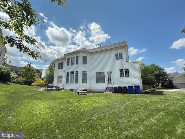 3701 Spicebush Way, Frederick, MD 21704 - back of house featuring entry steps and a yard