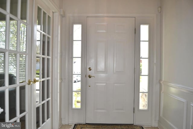 view of entrance foyer