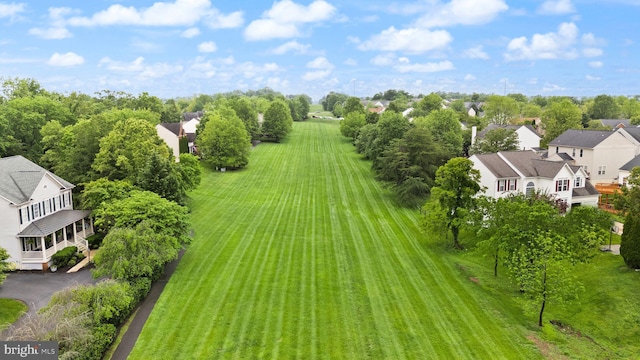 aerial perspective of suburban area