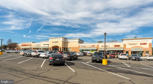 view of uncovered parking lot