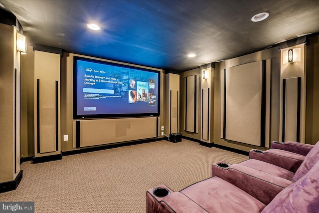 6 Ridgeview Way, Allentown, NJ 08501 - carpeted home theater with recessed lighting and baseboards