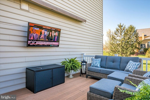 6 Ridgeview Way, Allentown, NJ 08501 - deck featuring an outdoor hangout area