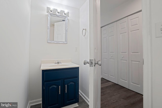 13217 Gundale, Middle River, MD 21220 - bathroom featuring wood finished floors and vanity