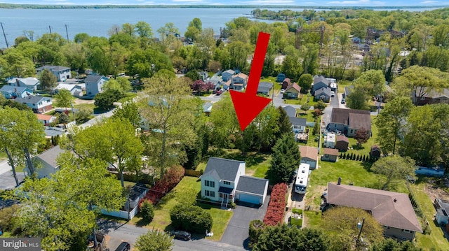 13217 Gundale, Middle River, MD 21220 - drone / aerial view with a water view and a residential view