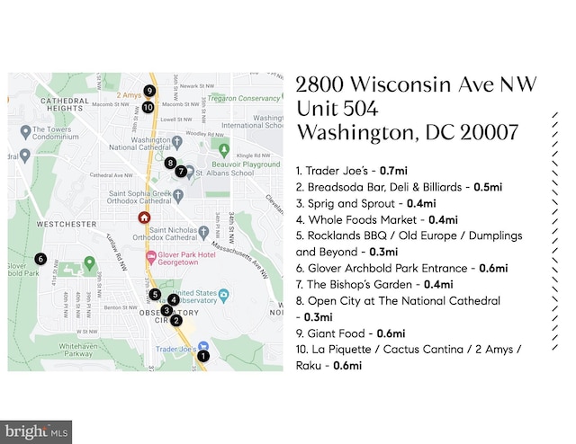 2800 Wisconsin Ave NW Unit 504, Washington, DC 20007 - miscellaneous document