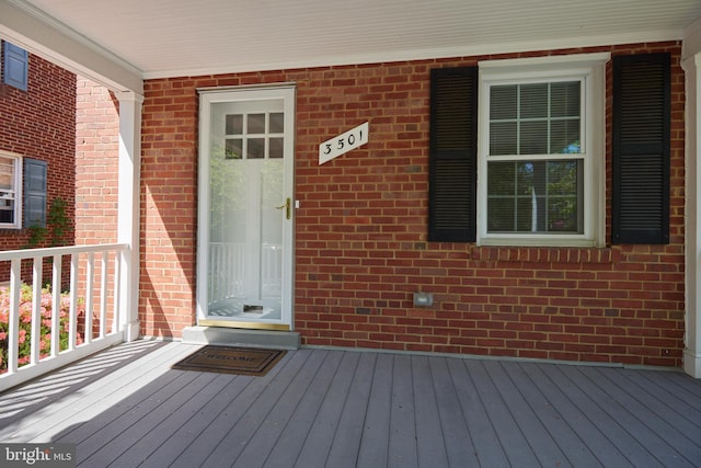 view of deck