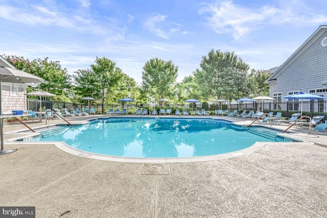 20600 Hope Spring Ter Unit 202, Ashburn, VA 20147 - pool with fence and a patio area