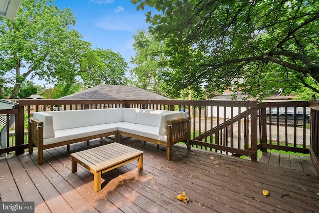 3330 Richmond Ave, Baltimore, MD 21213 - wooden terrace featuring an outdoor hangout area