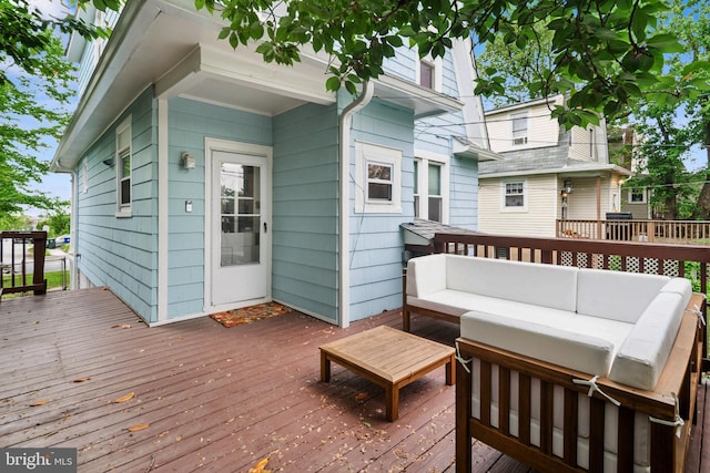 3330 Richmond Ave, Baltimore, MD 21213 - deck featuring an outdoor living space