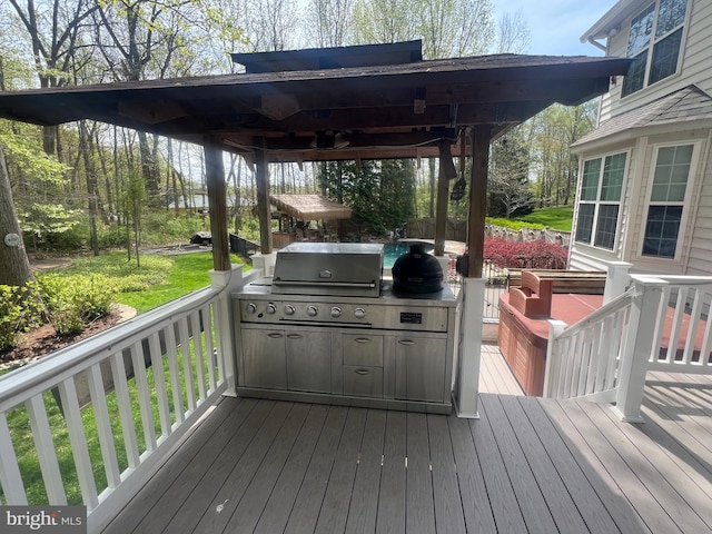 3211 Havenwood Ct, Edgewater, MD 21037 - deck featuring a grill